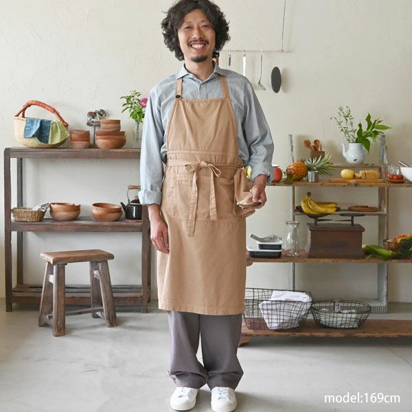 オーガニックコットン ワークエプロン
