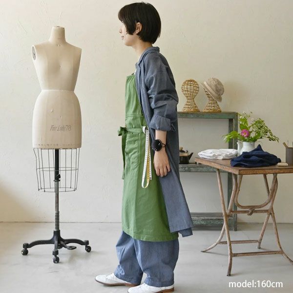 オーガニックコットン ワークエプロン