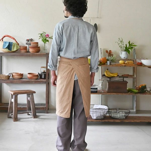 オーガニックコットン ワークエプロン