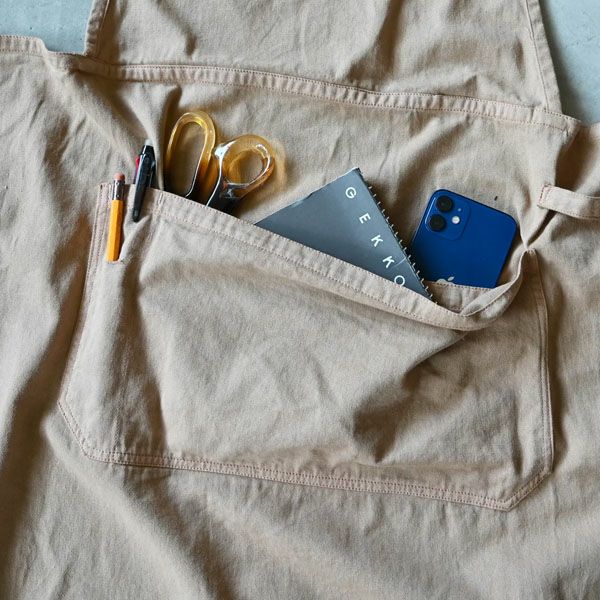 オーガニックコットン ワークエプロン