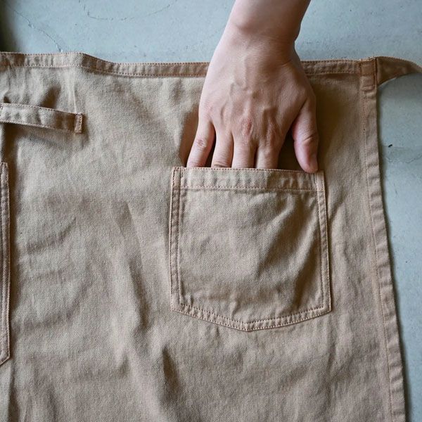 オーガニックコットン ワークエプロン