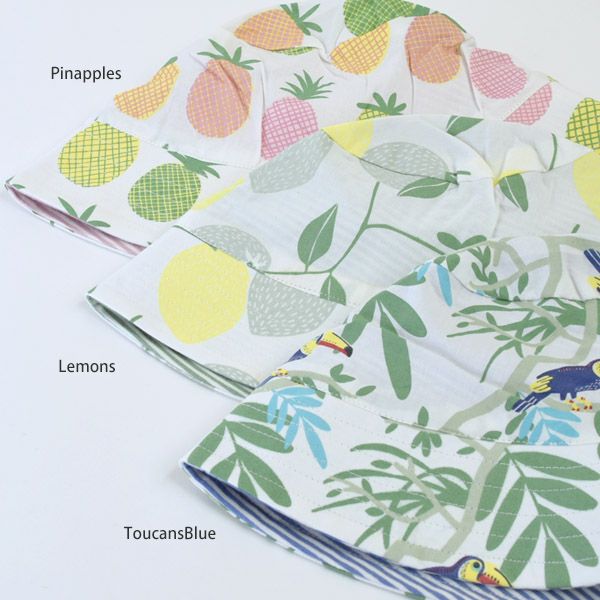 オーガニックコットン ベビーリバーシブルサンハット