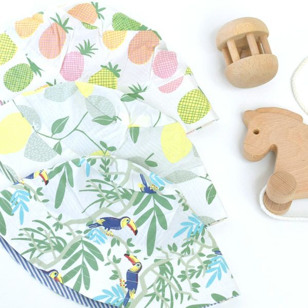 オーガニックコットン ベビーリバーシブルサンハット