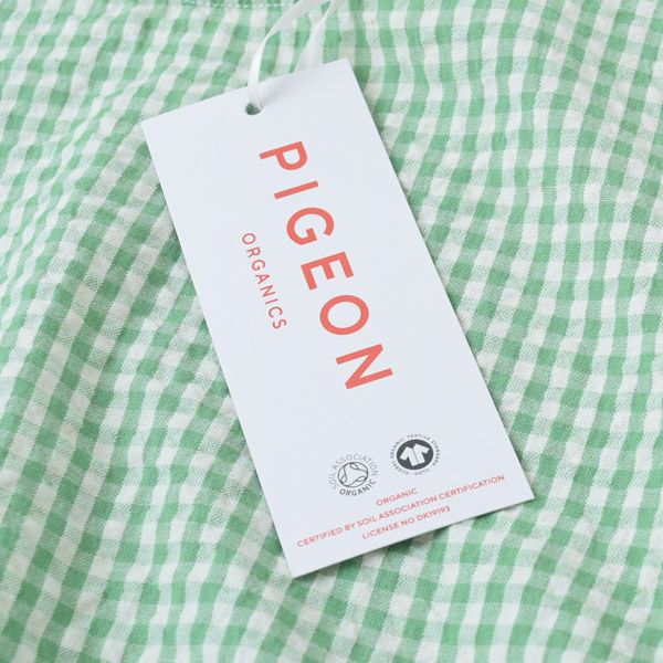 オーガニックコットン ベビーサッカーチェックブルマ