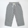 オーガニックコットン キッズサッカーチェックリラックスパンツ