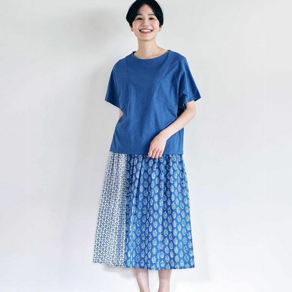 オーガニックコットン 天竺ドルマンスリーブトップ