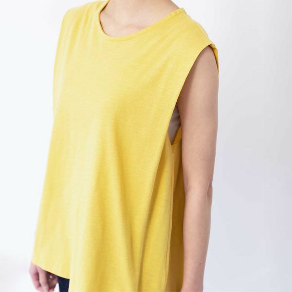 オーガニックコットン 天竺ノースリーブトップ