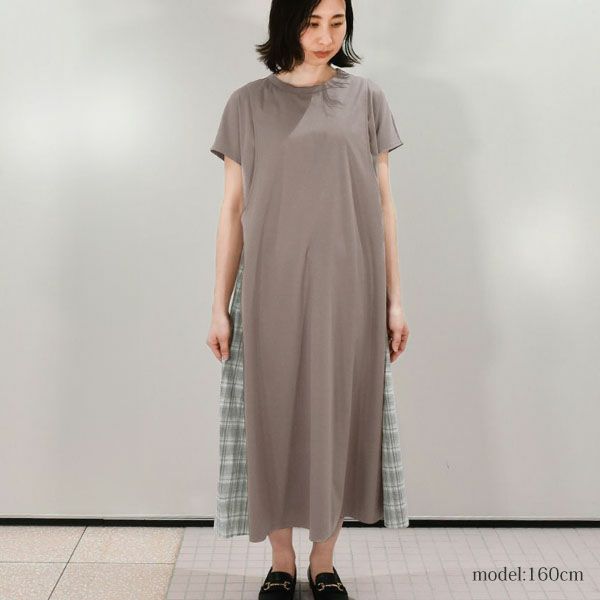 オーガニックコットン バックプリントワンピース