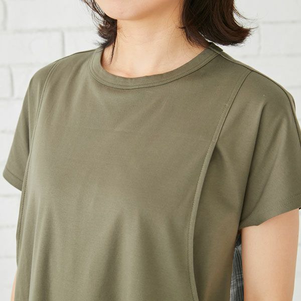 オーガニックコットン バックプリントワンピース