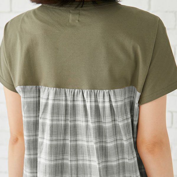 オーガニックコットン バックプリントワンピース