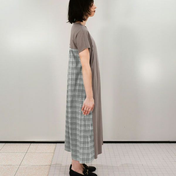 オーガニックコットン バックプリントワンピース