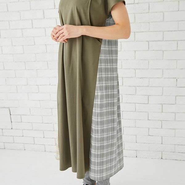 オーガニックコットン バックプリントワンピース