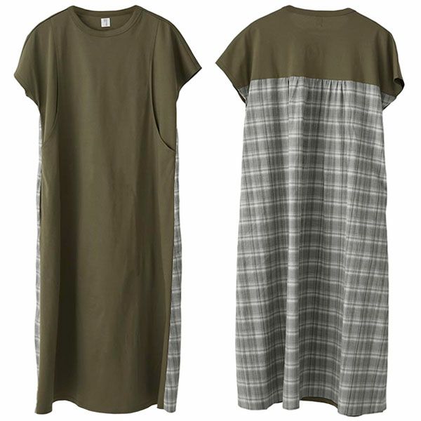 オーガニックコットン バックプリントワンピース