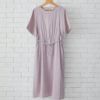 オーガニックコットン ダブルガーゼギャザーワンピース