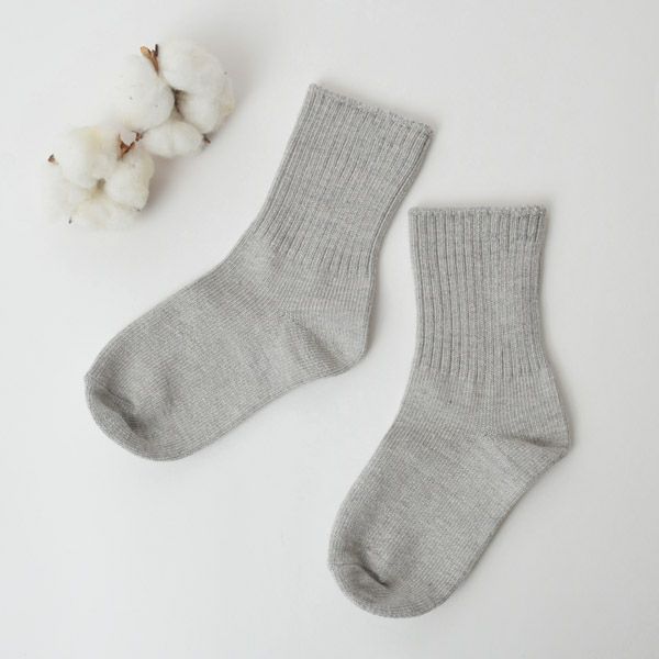 オーガニックコットン キッズ リブソックス