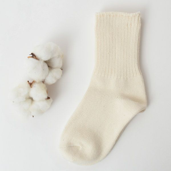 オーガニックコットン キッズ リブソックス