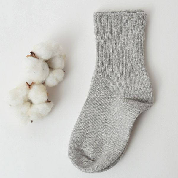 オーガニックコットン キッズ リブソックス