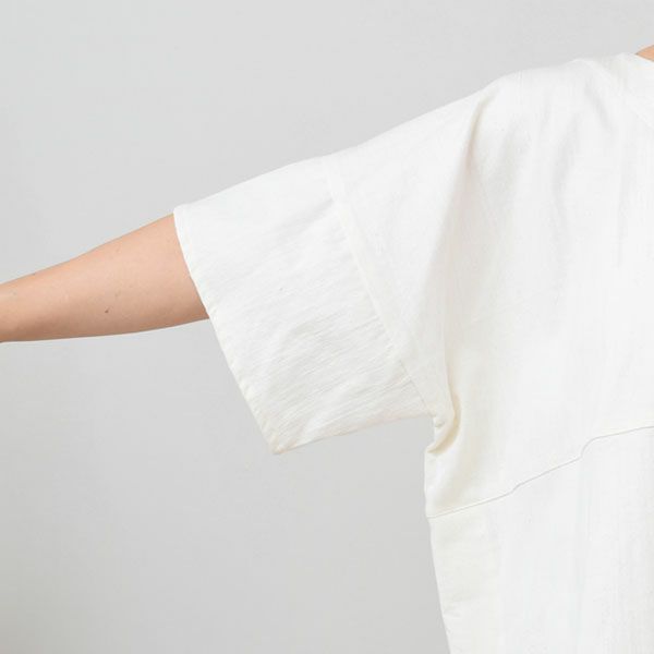 オーガニックコットン Vネックボックスプルオーバー