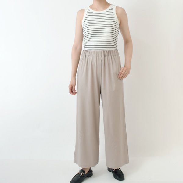 オーガニックコットン お気に入り ワイドパンツ