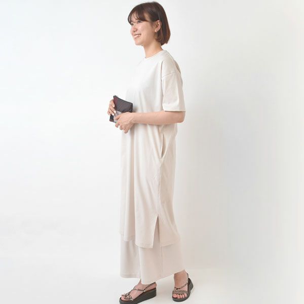 オーガニックコットン お気に入り ワイドパンツ