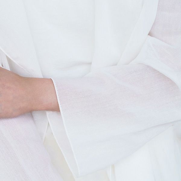 オーガニックコットン＆和紙 ボイルフードローブジャケット