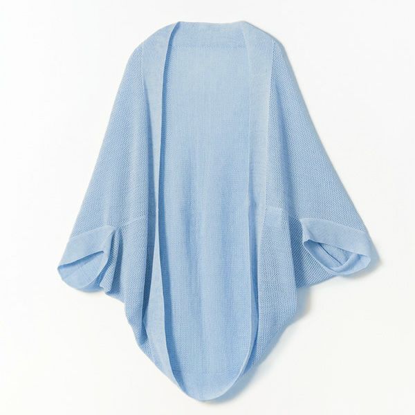 オーガニックコットン＆リネン草木染めメッシュボレロ