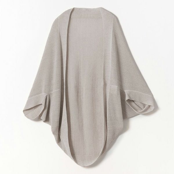 オーガニックコットン＆リネン草木染めメッシュボレロ