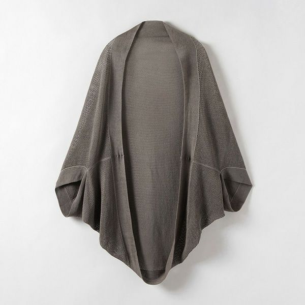 オーガニックコットン＆リネン草木染めメッシュボレロ