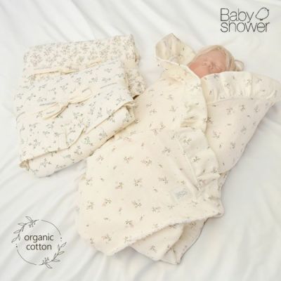 オーガニックコットン テリーおくるみTOQUILLA Print