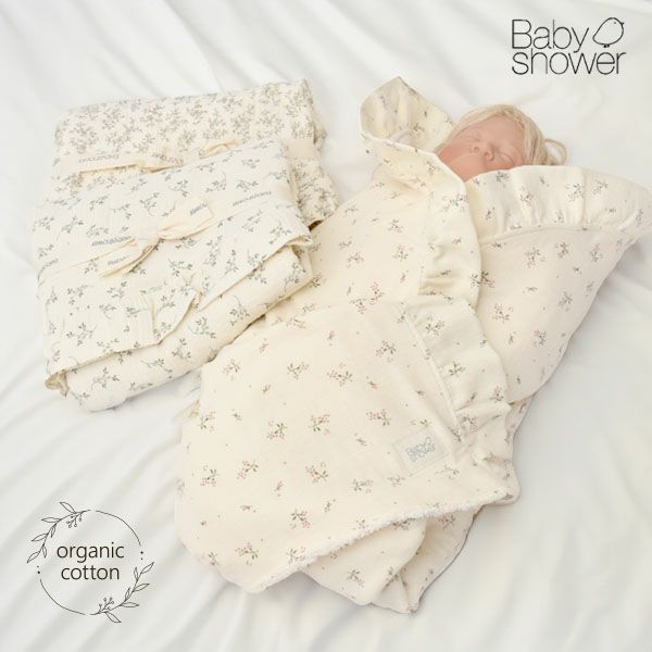 オーガニックコットン テリーおくるみTOQUILLA Print