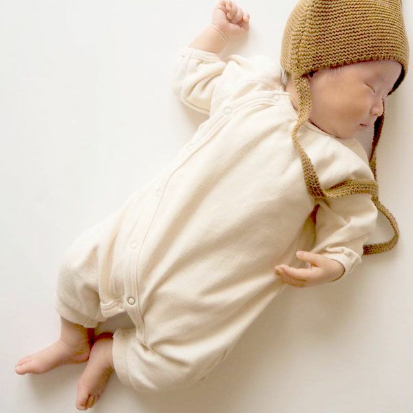 オーガニックコットン 新生児用カバーオール