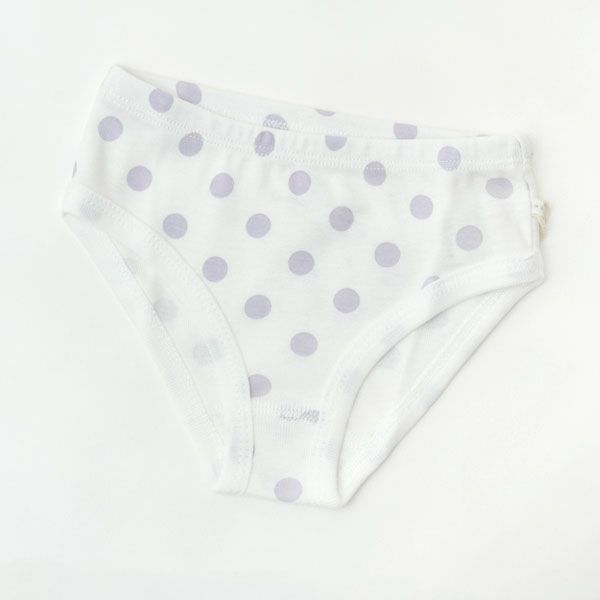 オーガニックコットン ガールズショーツ LavenderDot