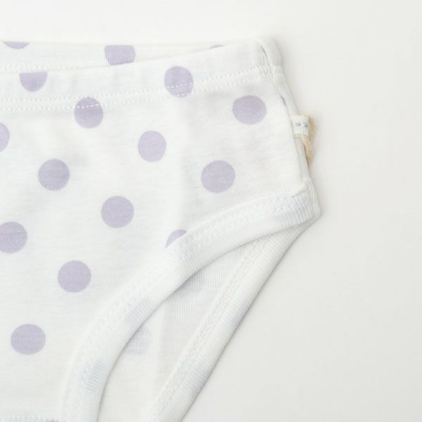 オーガニックコットン ガールズショーツ LavenderDot