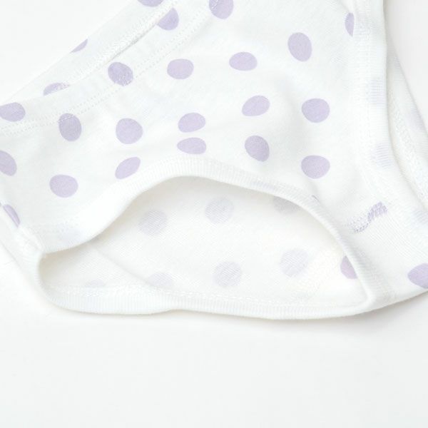 オーガニックコットン ガールズショーツ LavenderDot