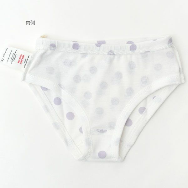 オーガニックコットン ガールズショーツ LavenderDot