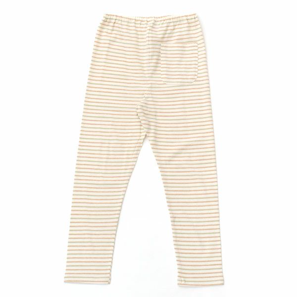 オーガニックコットン キッズボーダーT＆ロングパンツ