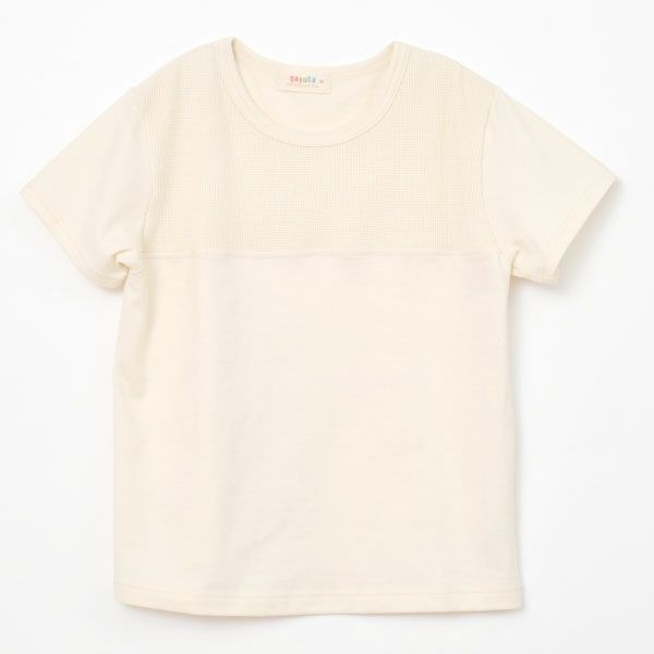 オーガニックコットン キッズワッフル半袖T＆ショートパンツ