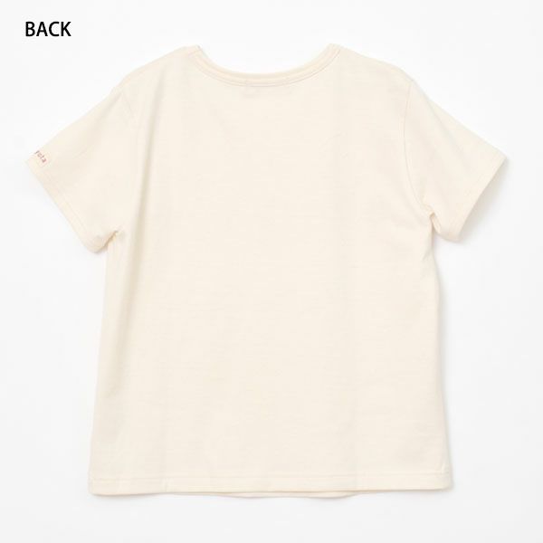 オーガニックコットン キッズワッフル半袖T＆ボーダーロングパンツ