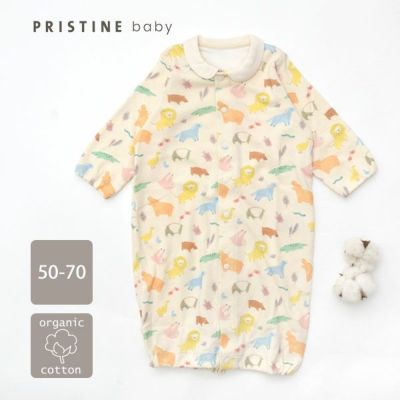 オーガニックコットン ベビーアニマルプリント2WAYドレス