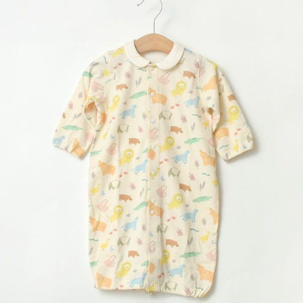 オーガニックコットン ベビーアニマルプリント2WAYドレス