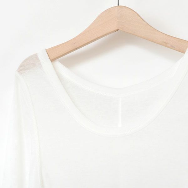 オーガニックコットン フロストテレコ長袖プルオーバー