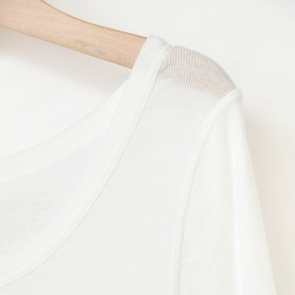 オーガニックコットン フロストテレコ長袖プルオーバー