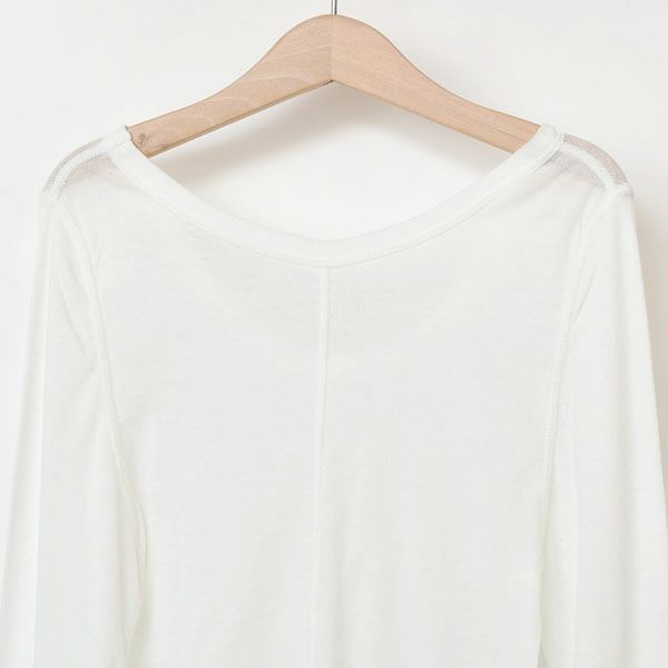 オーガニックコットン フロストテレコ長袖プルオーバー