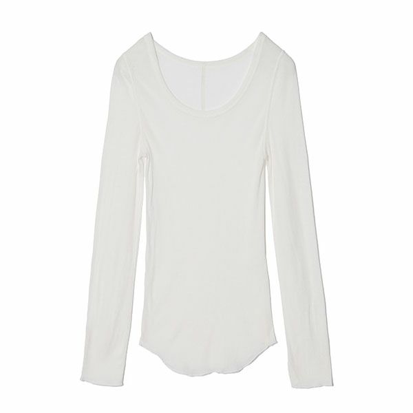 オーガニックコットン フロストテレコ長袖プルオーバー