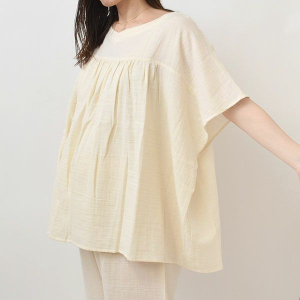 オーガニックコットン 追撚ダブルガーゼパジャマ