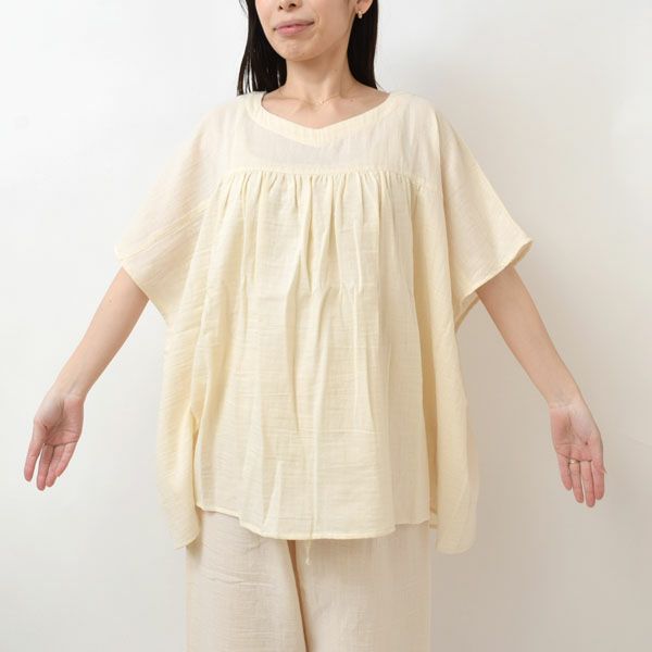 オーガニックコットン 追撚ダブルガーゼパジャマ