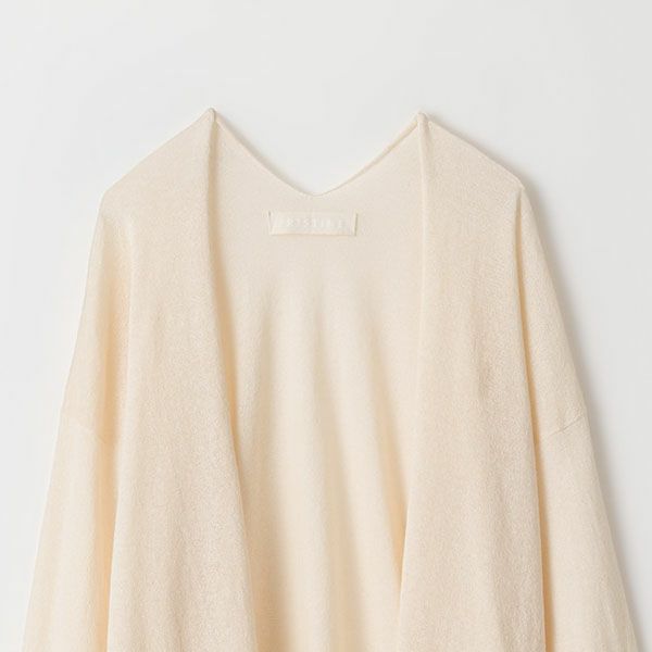 オーガニックコットン ペーパーコットン ロングカーディガン