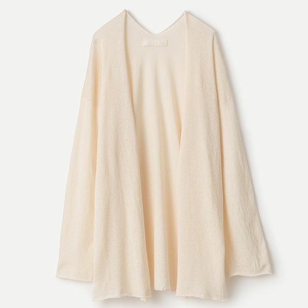 オーガニックコットン ペーパーコットン ロングカーディガン