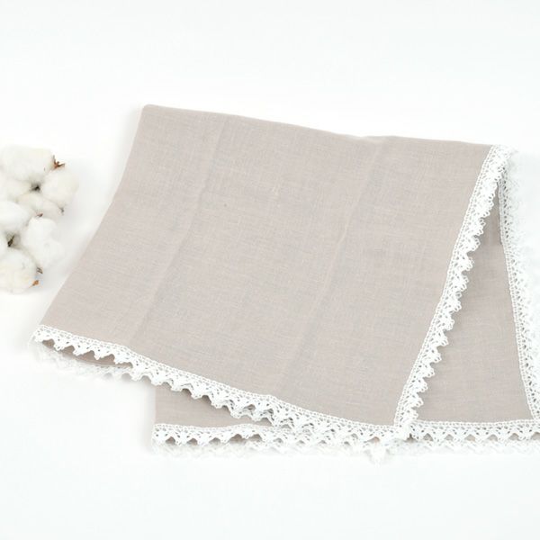 オーガニックコットンのハンカチで出来たご祝儀袋 クローバー金