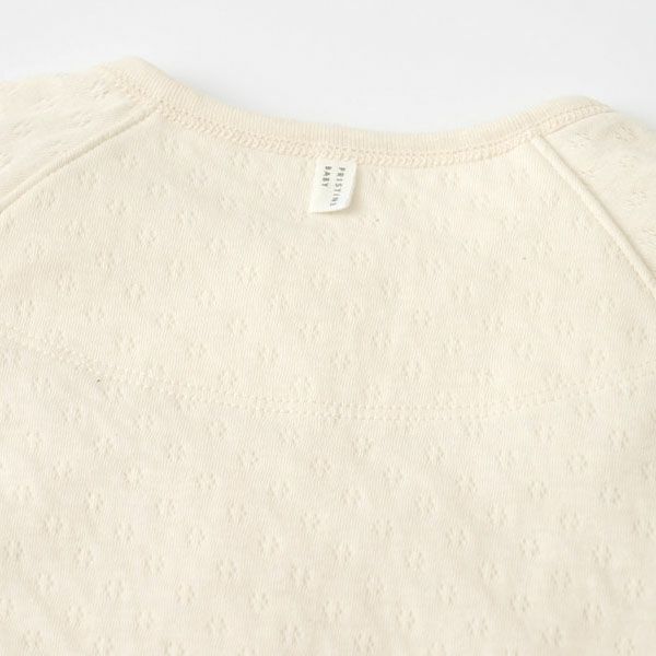 オーガニックコットン ベビーエアニット長袖パジャマ